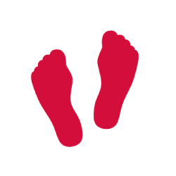 Fuß-Icon